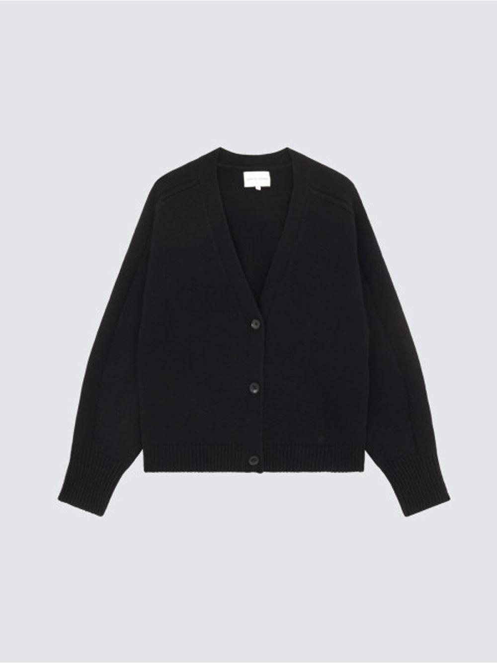 Loulou Studio Zanzibar Cardigan in Black